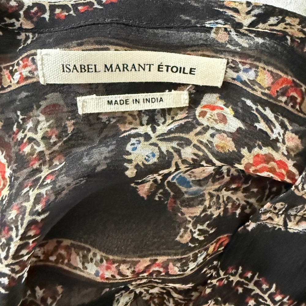 Isabel Marant Etoile silk blouse Anastasia Steele 50 Shades Darker - Picture 4 of 5